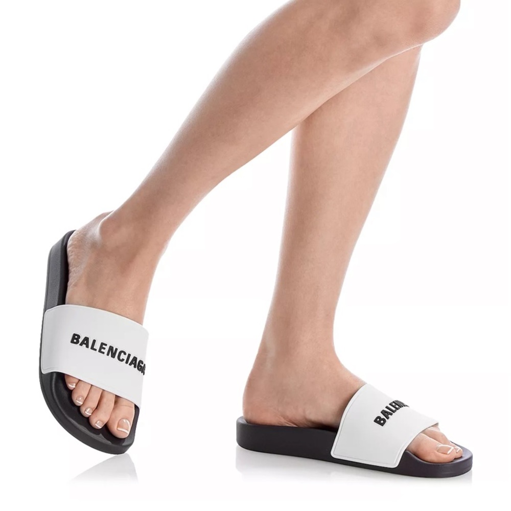 Balenciaga bi-color slide